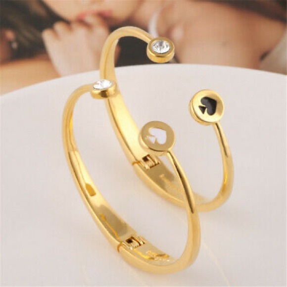 Kate Spade Spot The Spade Gold Bangle Bracelet